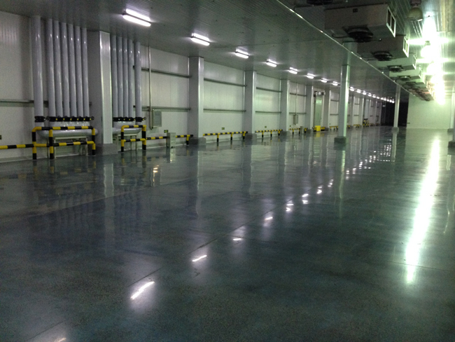 淮北雨潤(rùn)食品廠固化地坪